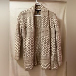 BCBGMAXAZRIA Small Boho Knit Cardigan Wool Cashmere Blend Cozy Sweater